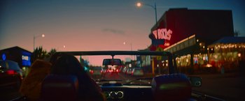 Movie still from “Naomi August - Inter Alia” (2023), directed by Daniel Lawrence Wilson – Wide shot, Low angle