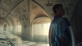 Movie still from “Elderbrook - Why Do We Shake In The Cold?” (2020), directed by Jara Moravec – Wide shot, Low angle