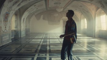 Movie still from “Elderbrook - Why Do We Shake In The Cold?” (2020), directed by Jara Moravec – Wide shot, Low angle