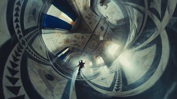 Movie still from “Elderbrook - Why Do We Shake In The Cold?” (2020), directed by Jara Moravec – Extreme Wide shot, Overhead angle