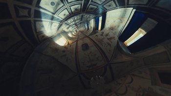 Movie still from “Elderbrook - Why Do We Shake In The Cold?” (2020), directed by Jara Moravec – Extreme Wide shot, Overhead angle