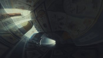 Movie still from “Elderbrook - Why Do We Shake In The Cold?” (2020), directed by Jara Moravec – Extreme Wide shot, Overhead angle