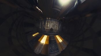 Movie still from “Elderbrook - Why Do We Shake In The Cold?” (2020), directed by Jara Moravec – Extreme Wide shot, Overhead angle