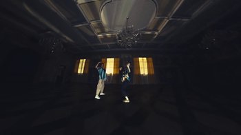 Movie still from “Elderbrook - Why Do We Shake In The Cold?” (2020), directed by Jara Moravec – Wide shot, Low angle