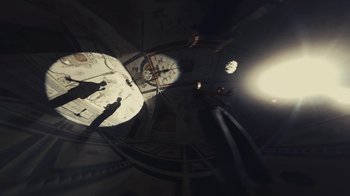 Movie still from “Elderbrook - Why Do We Shake In The Cold?” (2020), directed by Jara Moravec – Extreme Wide shot, Overhead angle