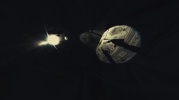 Movie still from “Elderbrook - Why Do We Shake In The Cold?” (2020), directed by Jara Moravec – Extreme Wide shot, Overhead angle