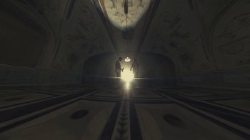 Movie still from “Elderbrook - Why Do We Shake In The Cold?” (2020), directed by Jara Moravec – Extreme Wide shot, Low angle