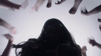 Movie still from “Bree Runway - Just Like That” (2024), directed by Pietro Biz Biasia – Extreme Close Up shot, Low angle