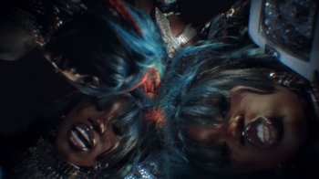 Movie still from “Bree Runway - Just Like That” (2024), directed by Pietro Biz Biasia – Extreme Close Up shot, Overhead angle