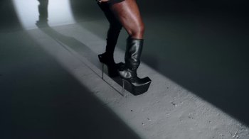 Movie still from “Bree Runway - Just Like That” (2024), directed by Pietro Biz Biasia – Extreme Close Up shot, Low angle