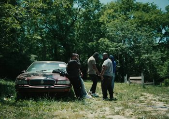 Movie still from “Metro Boomin & Future - Superhero (Heroes & Villains)” (2022) – Wide shot, High angle