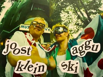 Movie still from “Joost, Ski Aggu & Otto Waalkes - Friesenjung” (2023), directed by Joost Klein – Close Up shot, Low angle