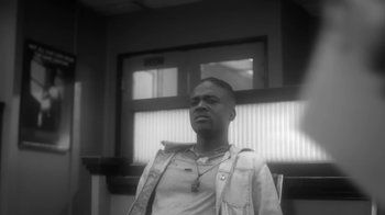 Movie still from “Vince Staples - Norf Norf” (2015), directed by Vince Staples – Close Up shot, Low angle