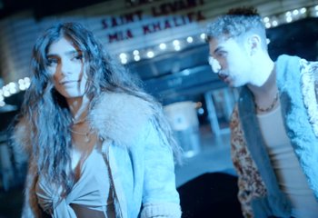 Movie still from “Saint Levant - Nails” (2023), directed by Mattias Russo-Larsson – Medium shot, Over the shoulder angle