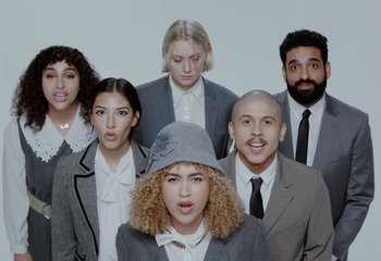 Movie still from “Saint Levant - Nails” (2023), directed by Mattias Russo-Larsson – Medium shot, High angle