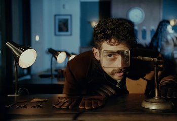 Movie still from “Saint Levant - Nails” (2023), directed by Mattias Russo-Larsson – Medium shot, Low angle