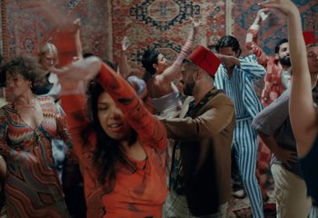 Movie still from “Saint Levant - Nails” (2023), directed by Mattias Russo-Larsson – Medium shot, Over the shoulder angle