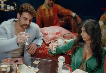 Movie still from “Saint Levant - Nails” (2023), directed by Mattias Russo-Larsson – Medium shot, Low angle