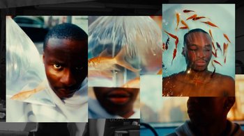 Movie still from “Downtown Kayoto - Changed it” (2023), directed by Joe Howat – Extreme Close Up shot, Overhead angle
