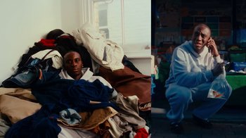 Movie still from “Downtown Kayoto - Changed it” (2023), directed by Joe Howat – Medium shot, Low angle