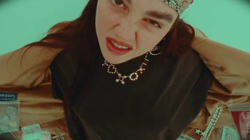 Movie still from “Carly Gibert - WILLOW” (2024), directed by Carly Gibert – Extreme Close Up shot, High angle