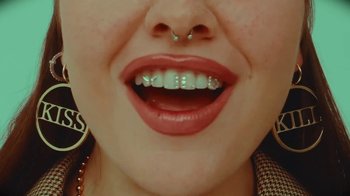 Movie still from “Carly Gibert - WILLOW” (2024), directed by Carly Gibert – Extreme Close Up shot, Overhead angle
