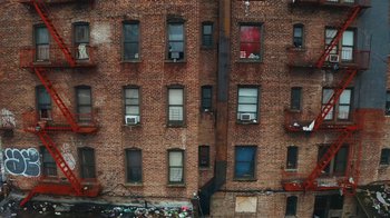 Movie still from “Latto - Sunday Service” (2024), directed by Hidji World – Extreme Wide shot, Low angle