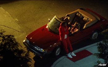 Movie still from “A$AP Rocky - D.M.B.” (2022), directed by A$AP Rocky – Wide shot, High angle