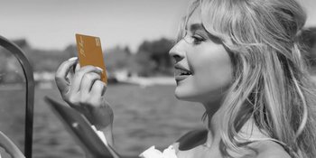 Movie still from “Sabrina Carpenter - Espresso” (2024), directed by Dave Meyers – Extreme Close Up shot, Low angle