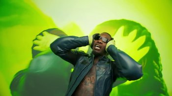 Movie still from “Offset ft. Moneybagg Yo - CODE” (2022), directed by Claire Arnold – Close Up shot, Low angle