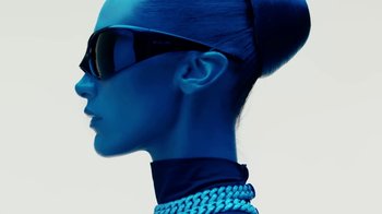 Movie still from “Offset ft. Moneybagg Yo - CODE” (2022), directed by Claire Arnold – Close Up shot, Low angle