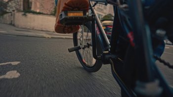 Movie still from “Downtown Kayoto - Came Thru” (2024), directed by Joe Howat – Extreme Close Up shot, Low angle