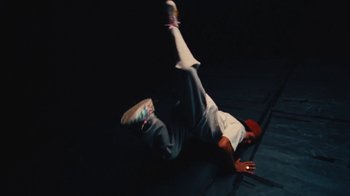 Movie still from “Downtown Kayoto - Came Thru” (2024), directed by Joe Howat – Wide shot, Overhead angle