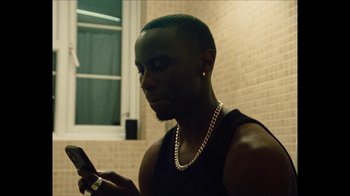 Movie still from “Downtown Kayoto - Came Thru” (2024), directed by Joe Howat – Close Up shot, Low angle