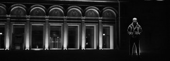 Movie still from “Empimic - Bittere Welt” (2021), directed by Angelo Kovatchev – Extreme Wide shot, Low angle