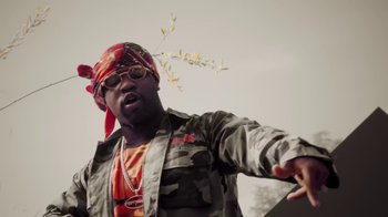 Movie still from “A$AP Mob ft. Juicy J - Yamborghini High” (2016), directed by Shomi Patwary – Close Up shot, Low angle