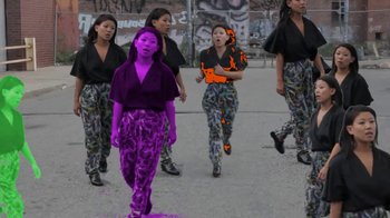 Movie still from “Shit Robot - Take Em Up” (2010), directed by Eoghan Kidney – Wide shot, Low angle