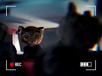 Movie still from “Danny Brown feat. Bruiser Wolf - Y.B.P.” (2024), directed by Edem Wornoo – Extreme Close Up shot, Over the shoulder angle