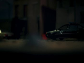 Movie still from “Danny Brown feat. Bruiser Wolf - Y.B.P.” (2024), directed by Edem Wornoo – Extreme Close Up shot, High angle