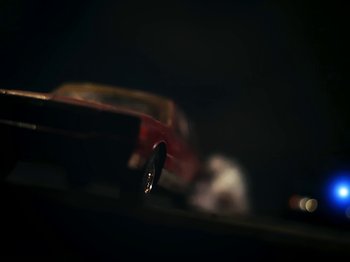 Movie still from “Danny Brown feat. Bruiser Wolf - Y.B.P.” (2024), directed by Edem Wornoo – Extreme Close Up shot, Low angle