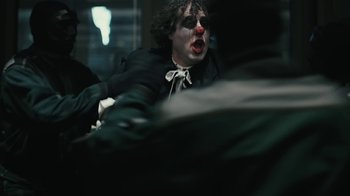 Movie still from “Lil Dicky - HAHAHA” (2024), directed by Phillip R Lopez – Close Up shot, Over the shoulder angle