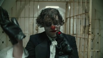 Movie still from “Lil Dicky - HAHAHA” (2024), directed by Phillip R Lopez – Close Up shot, High angle