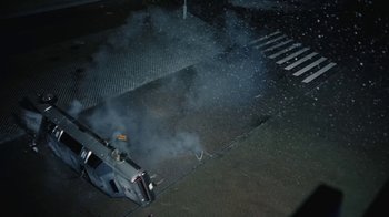 Movie still from “Lil Dicky - HAHAHA” (2024), directed by Phillip R Lopez – Extreme Wide shot, Overhead angle