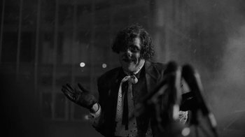 Movie still from “Lil Dicky - HAHAHA” (2024), directed by Phillip R Lopez – Medium shot, Low angle