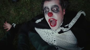 Movie still from “Lil Dicky - HAHAHA” (2024), directed by Phillip R Lopez – Close Up shot, Low angle