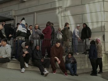 Movie still from “Dua Lipa - Training Season” (2024), directed by Vincent Haycock – Wide shot, High angle