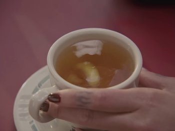 Movie still from “Dua Lipa - Training Season” (2024), directed by Vincent Haycock – Extreme Close Up shot, High angle