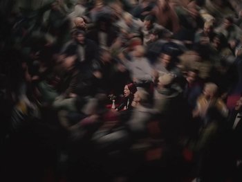 Movie still from “Dua Lipa - Training Season” (2024), directed by Vincent Haycock – Extreme Wide shot, High angle