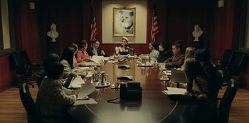 Movie still from “Ariana Grande - positions” (2020), directed by Dave Meyers – Wide shot, High angle