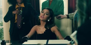 Movie still from “Ariana Grande - positions” (2020), directed by Dave Meyers – Medium shot, High angle